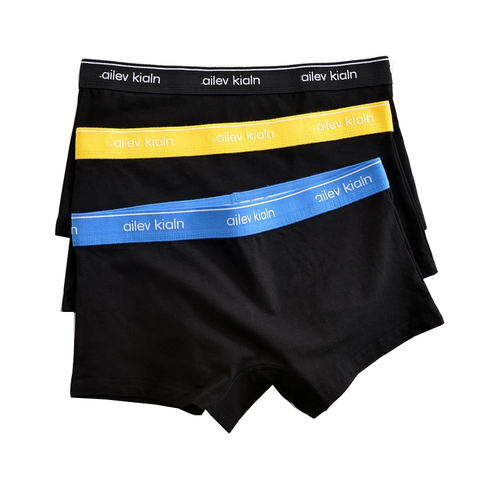 

HaleyChan 3-Pack Cotton Panties for Women'sTomboy Trans Elastic Waist Boxer Briefs Underwear Women Boyshort Trans Lesbian Panty