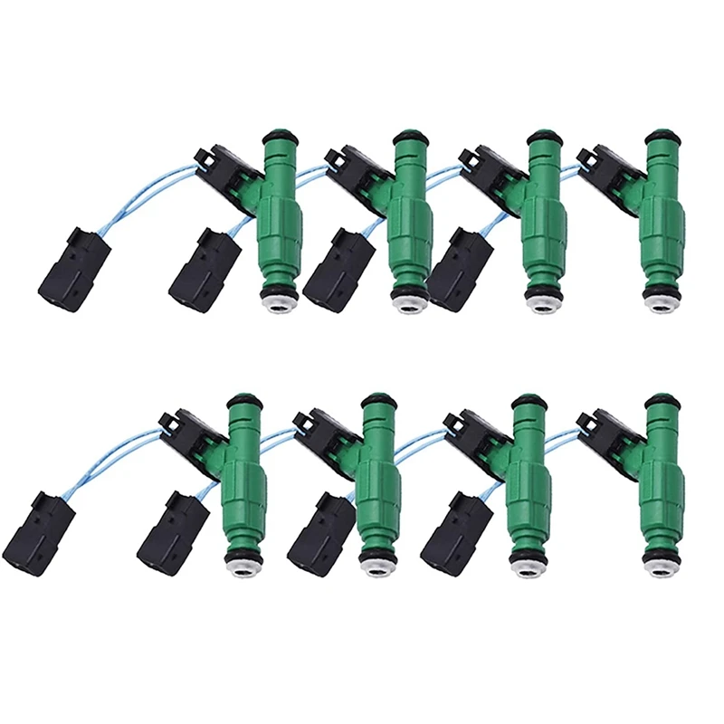 

8Pcs Fuel Injectors With Plugs For 1996-1999 Dodge Ram Dakota 5.2L 5.9L 318 360 0280155789, 53030778