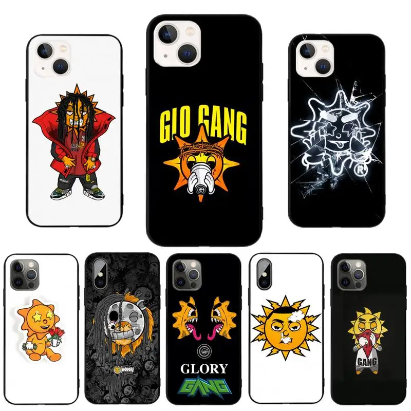 Чехол для телефона Glo Gang Chief Keef черный чехол из ТПУ Iphone XR Xs 11 12 13 Mini Pro Max 6 7 8 Plus X 6s SE 2020