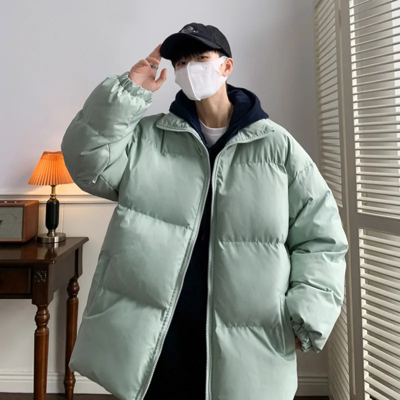 Winter Jacket Men Warm Fashion 6 Colors Casual Thickening Down Jacket Men Streetwear Loose Short Coat Mens Parker Clothes M-4XL