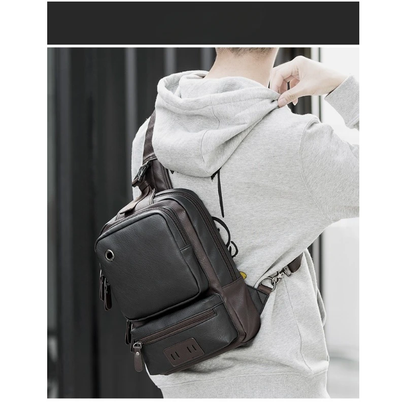 Мужская нагрудная сумка