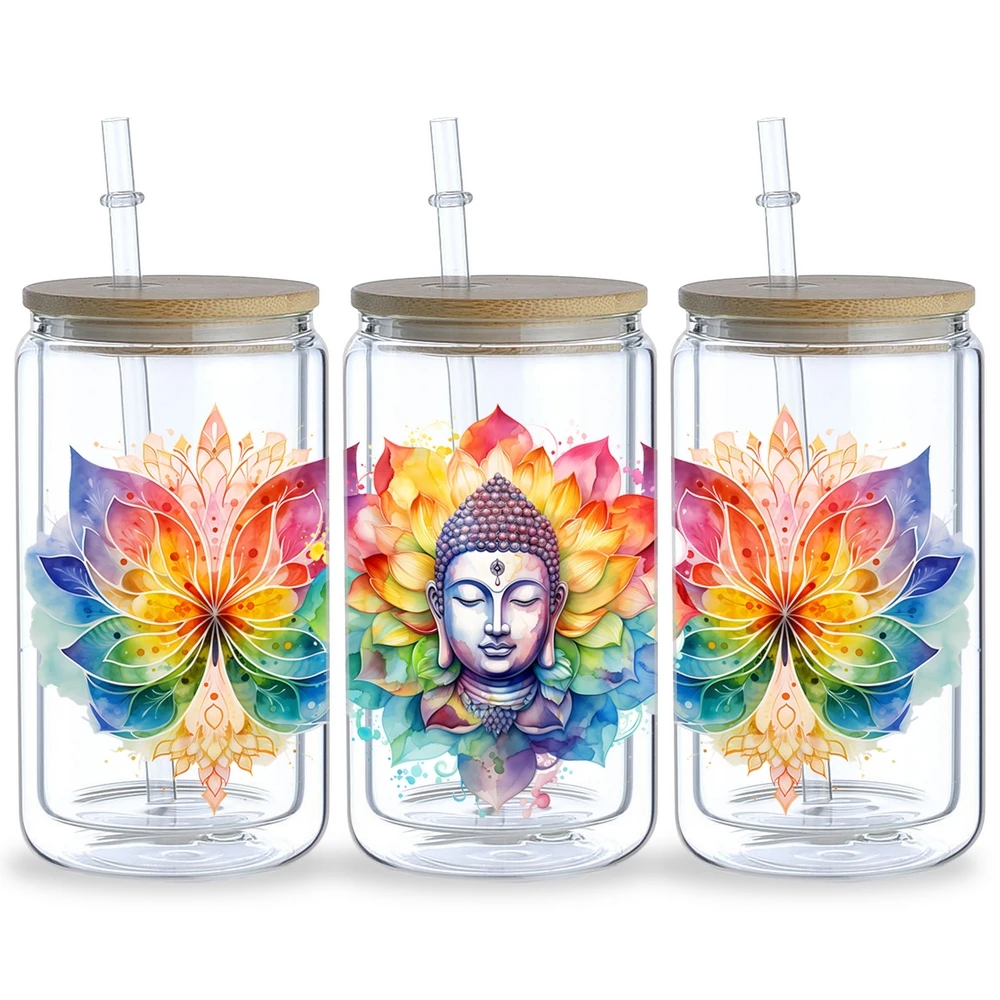 5 листов наклеек на чашки Vesak дневной тематики UV DTF водонепроницаемая наклейка для