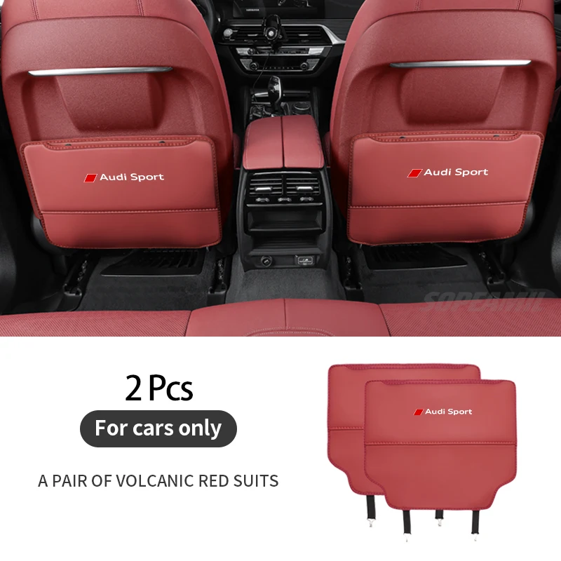 

Audi Sport A3 A4 A5 A6 A7 A8 S3 S4 S5 S6 Q3 Q5 Q7 Q8 RS3 RS4 TT Сумка для хранения спинки автомобильного сиденья Защитная накладка от ударов