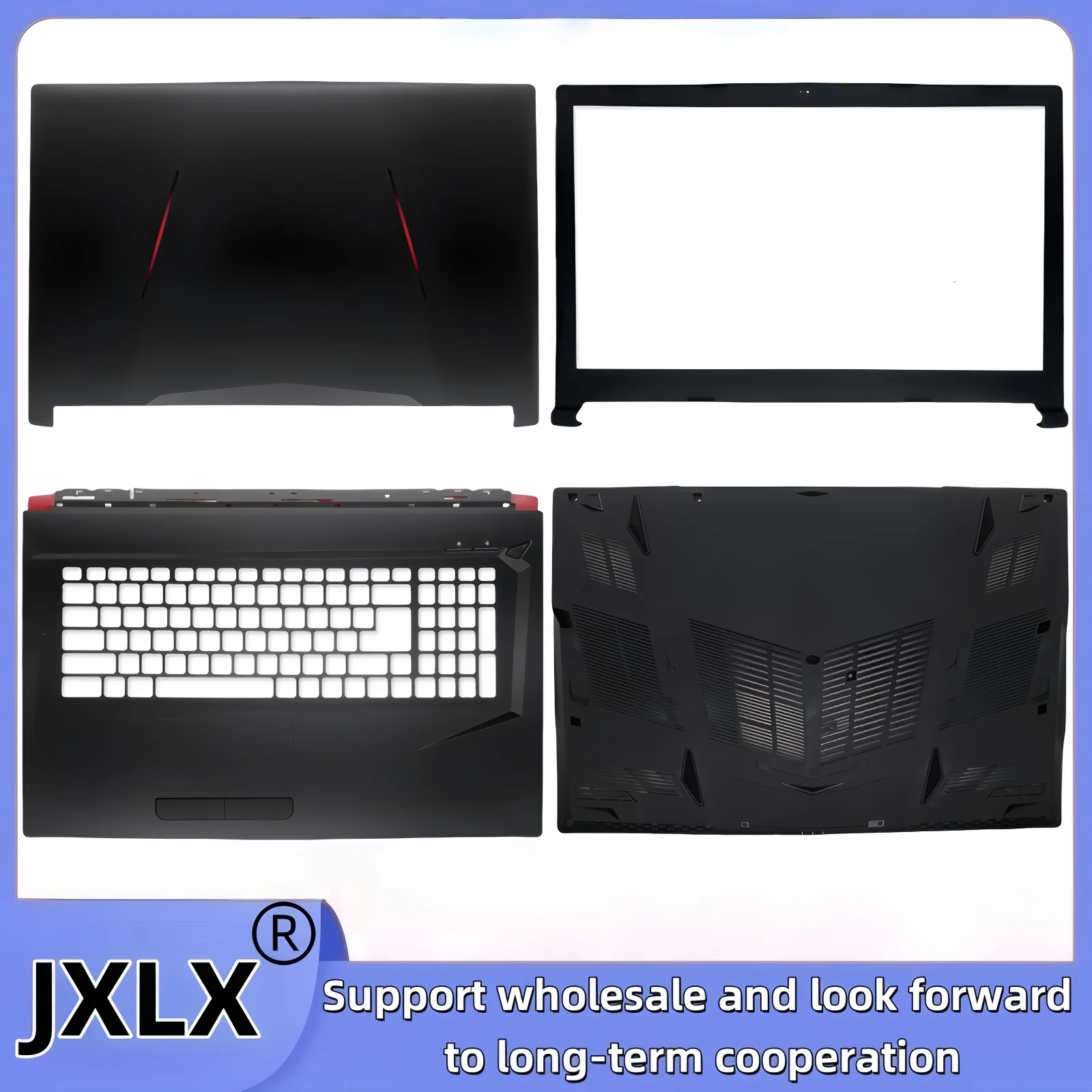 Фото Новинка для MSI GL73 8RC 8RD 8RE 7RD MS-17C5 MS-17C6 MS-17-C7 MS-17C8Ноутбук, задняя крышка ЖК-дисплея, верхний корпус/рамка ЖК-дисплея/подставка для рук/нижнее основание №1