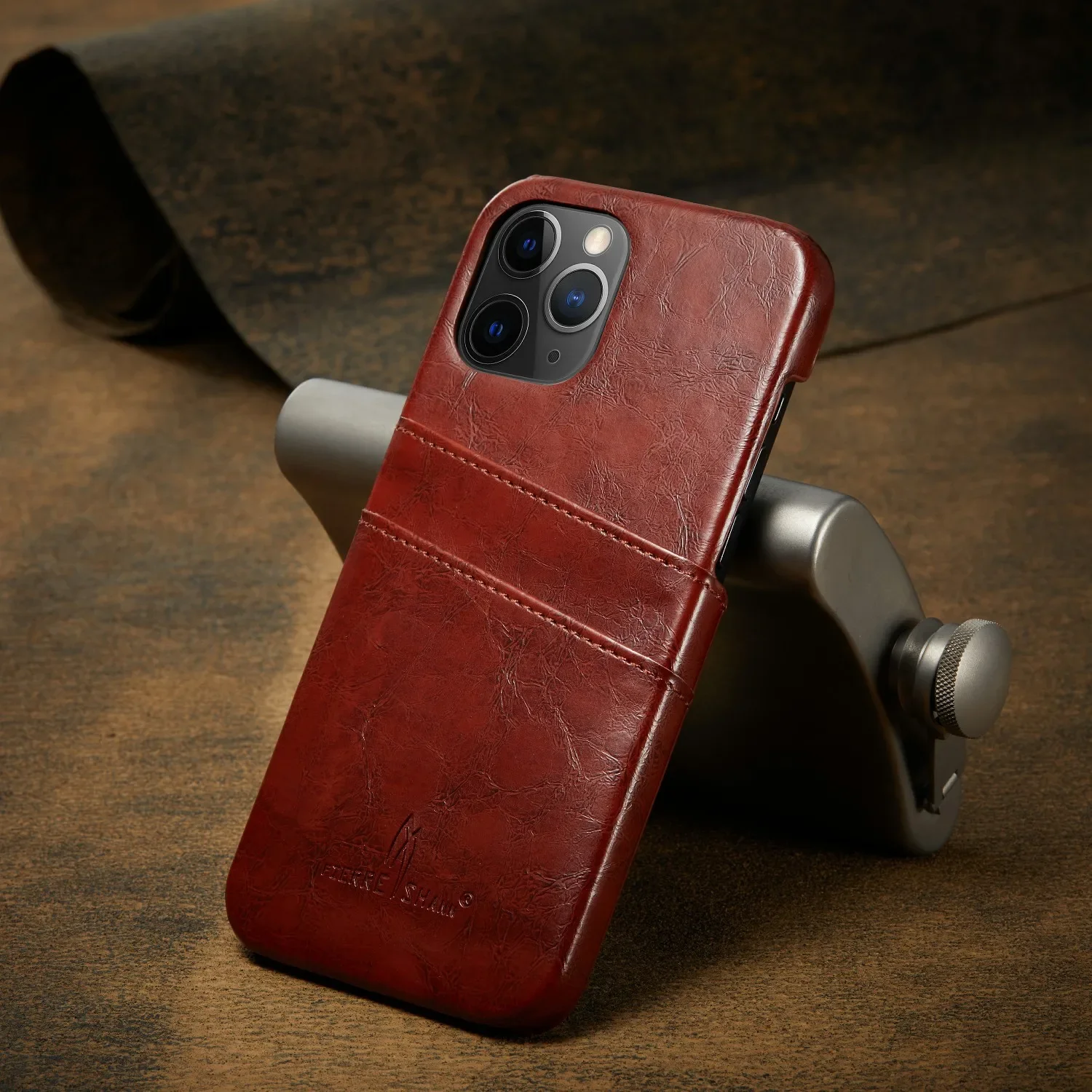 Роскошный кожаный чехол с отделением для карт Iphone 15Pro SE 7 8 X XS XR винтажный