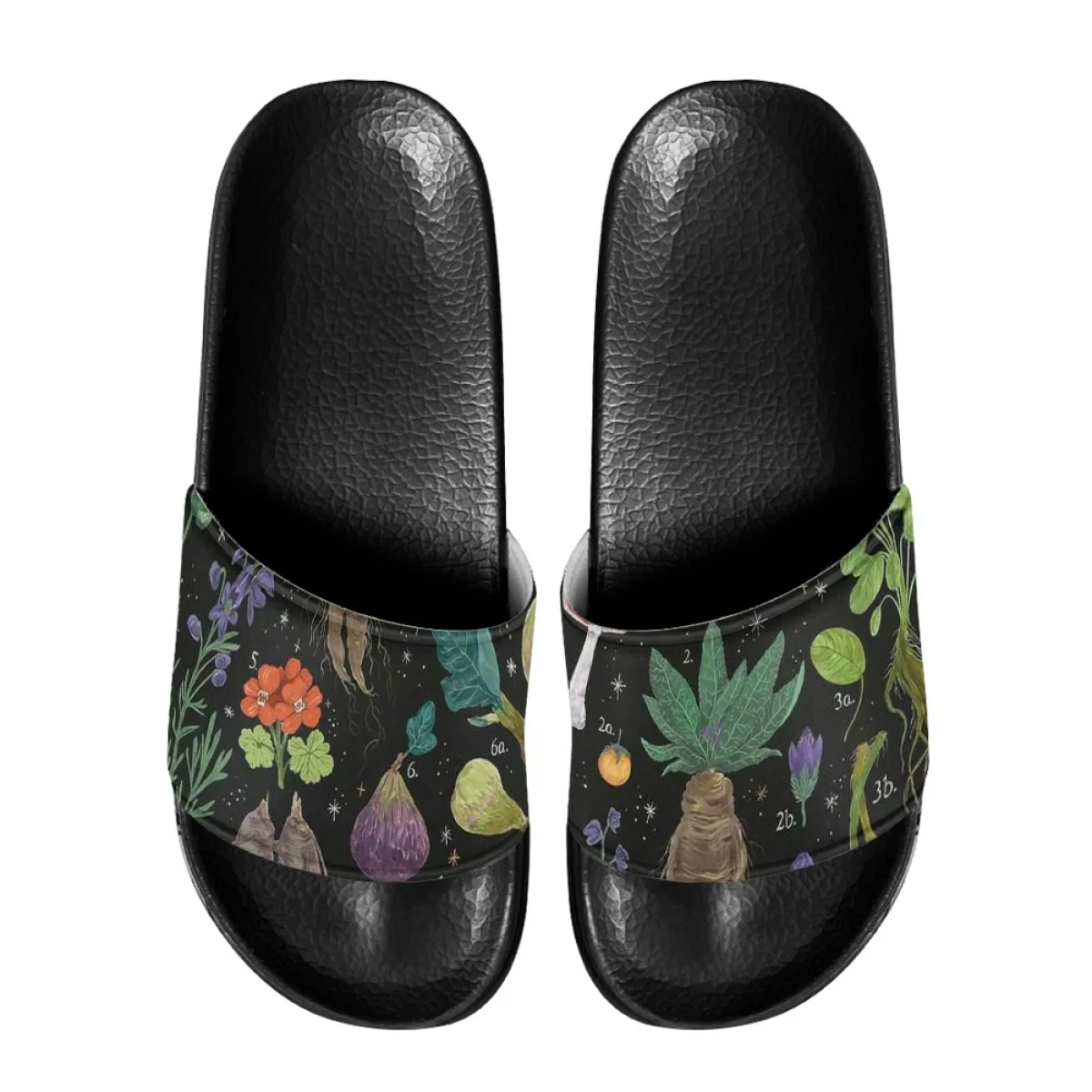 Fashion Herbology Graphic Women Slippers Non-slip Casual Slides For Ladies Lightweight Eva Indoor Shoes Unisex Simple Slipper