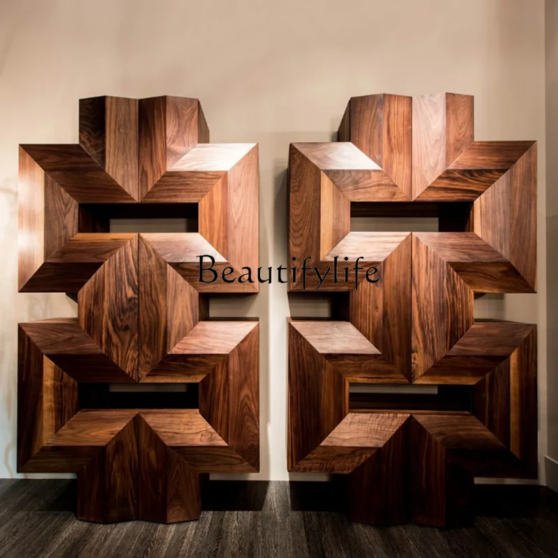 Шкаф для хранения в итальянском стиле шкафчик из черного ореха шкаф демонстрации