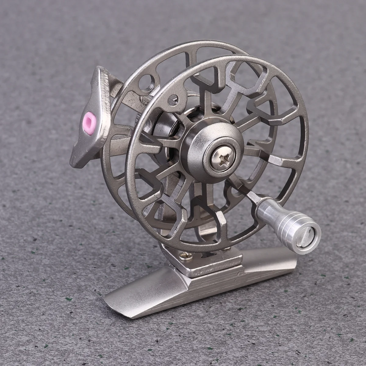 

Fly Fishing Reel with CNC- machined Aluminum Alloy Body Right Hand Fly Reel Combo Fishing Wheel Fishing Accessories ( Silver )