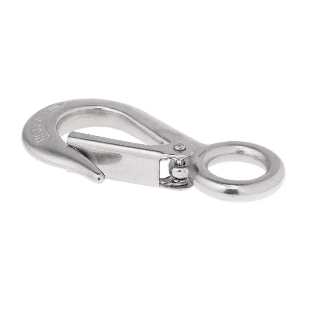 

Marine Grade 304 Stainless Steel Boat Snap Eye Hook Fixed Type 0 2 Ton