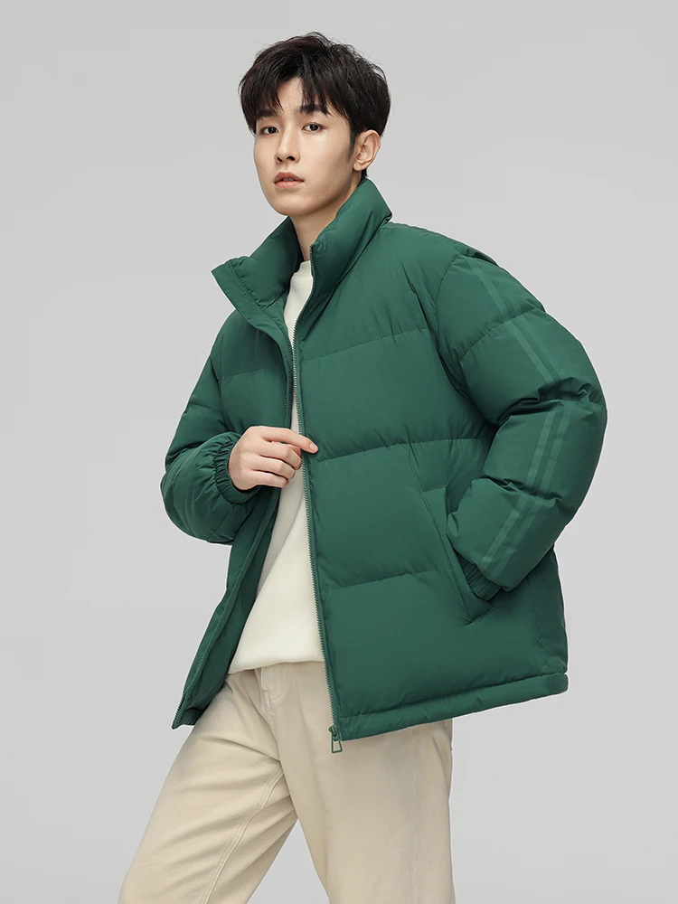 Парная короткая куртка на утином пуху для мужчин и женщин новинка зимы 2024 модное