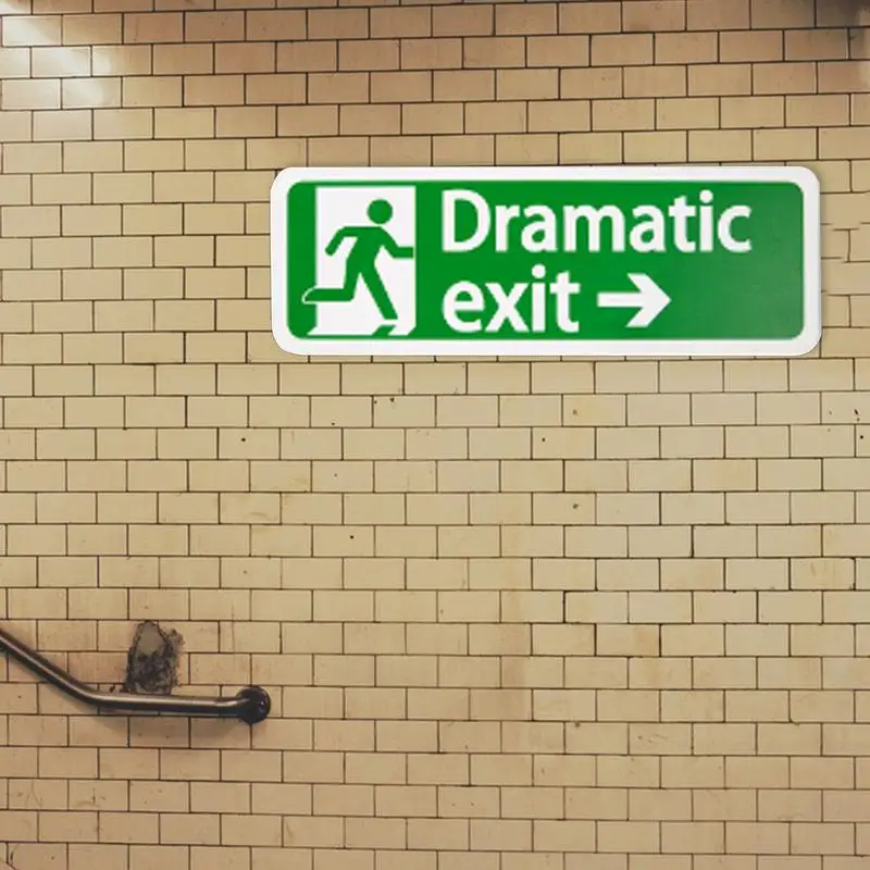 Новый драматический знак выхода дверной топпер красочный для пайки украшение