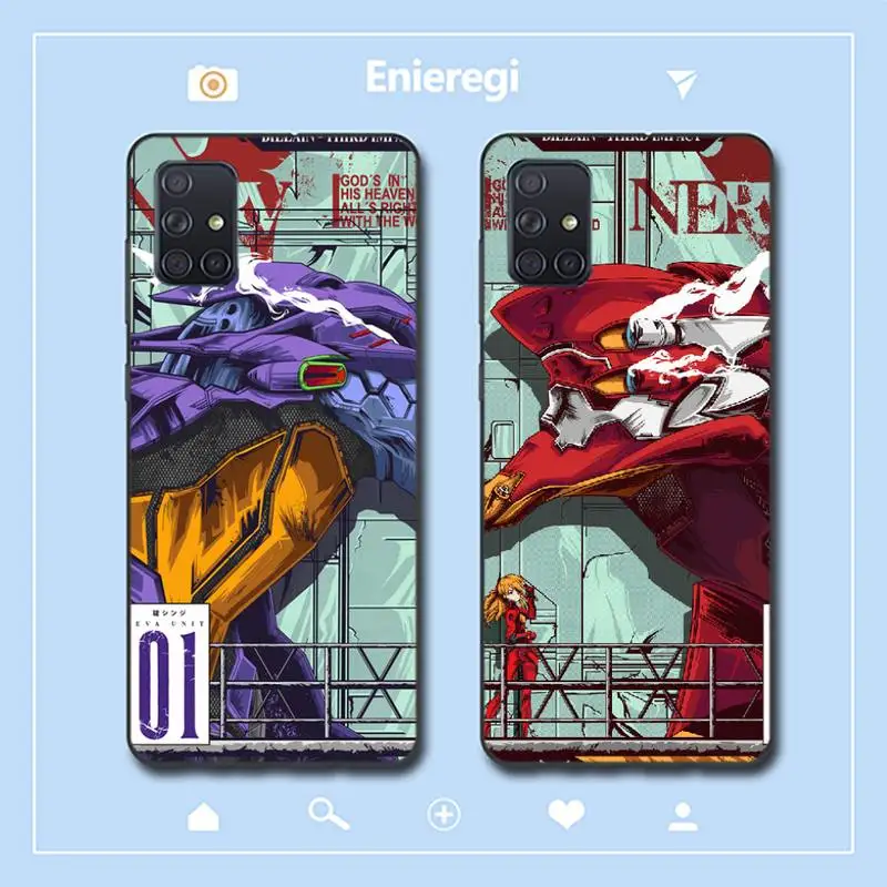 

BANDAI Japan Anime Neon Genesis Evangelion EVA Phone Case for Samsung A51 01 50 71 21S 70 31 40 30 10 20 S E 11 91 A7 A8 2018