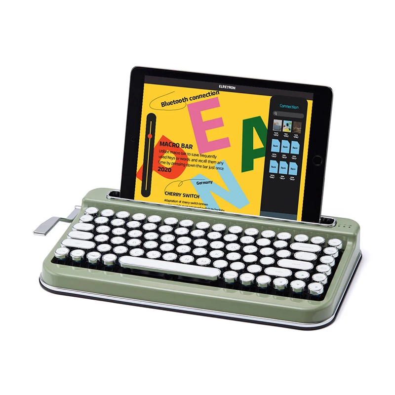 

PENNA Retro Style Bluetooth Mechanical Keyboard 85Key Cherry MX Swift Keyclick Steam Punk Tablet/Phone/PC/MAC/iPAD