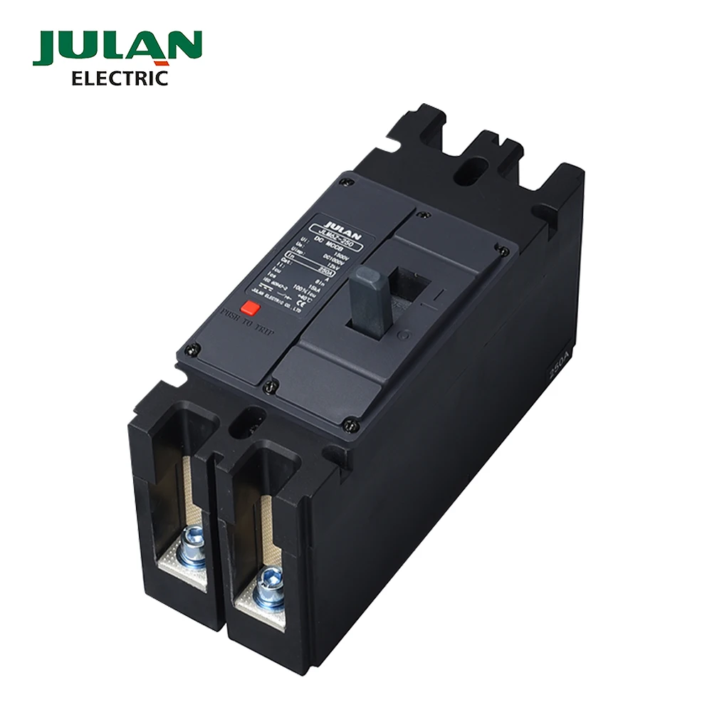 Солнечный PV литая фотоэлектрическая электронная выключатель 250a 1500v 2 pole 100 amp DC mccb