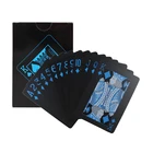 1 шт., набор водонепроницаемых пластиковых игральных карт для Покера из ПВХ