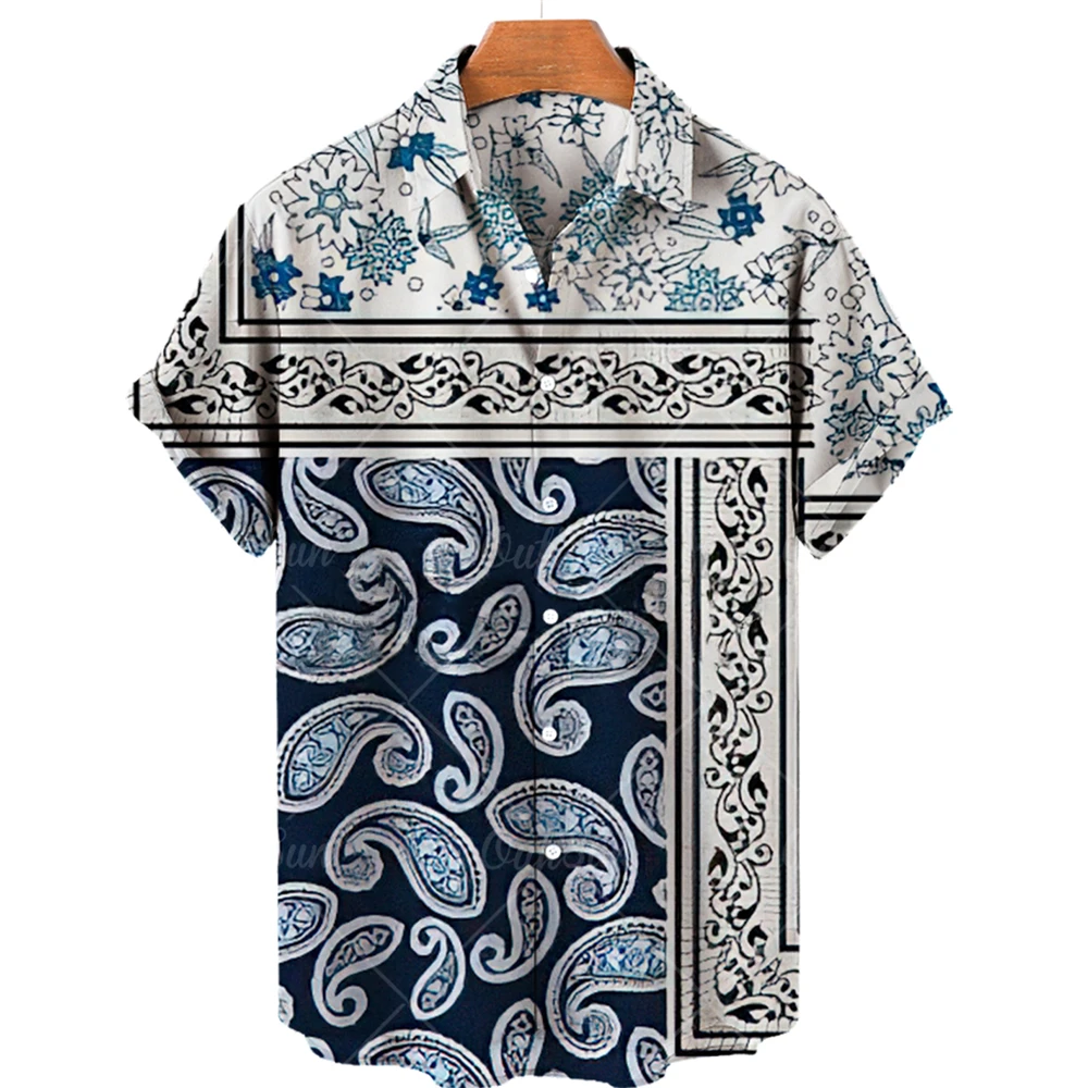 

Рубашка мужская с 3d принтом кешью, Модный повседневный топ с короткими рукавами, однобортный Кардиган в стиле хип-хоп, свободная футболка