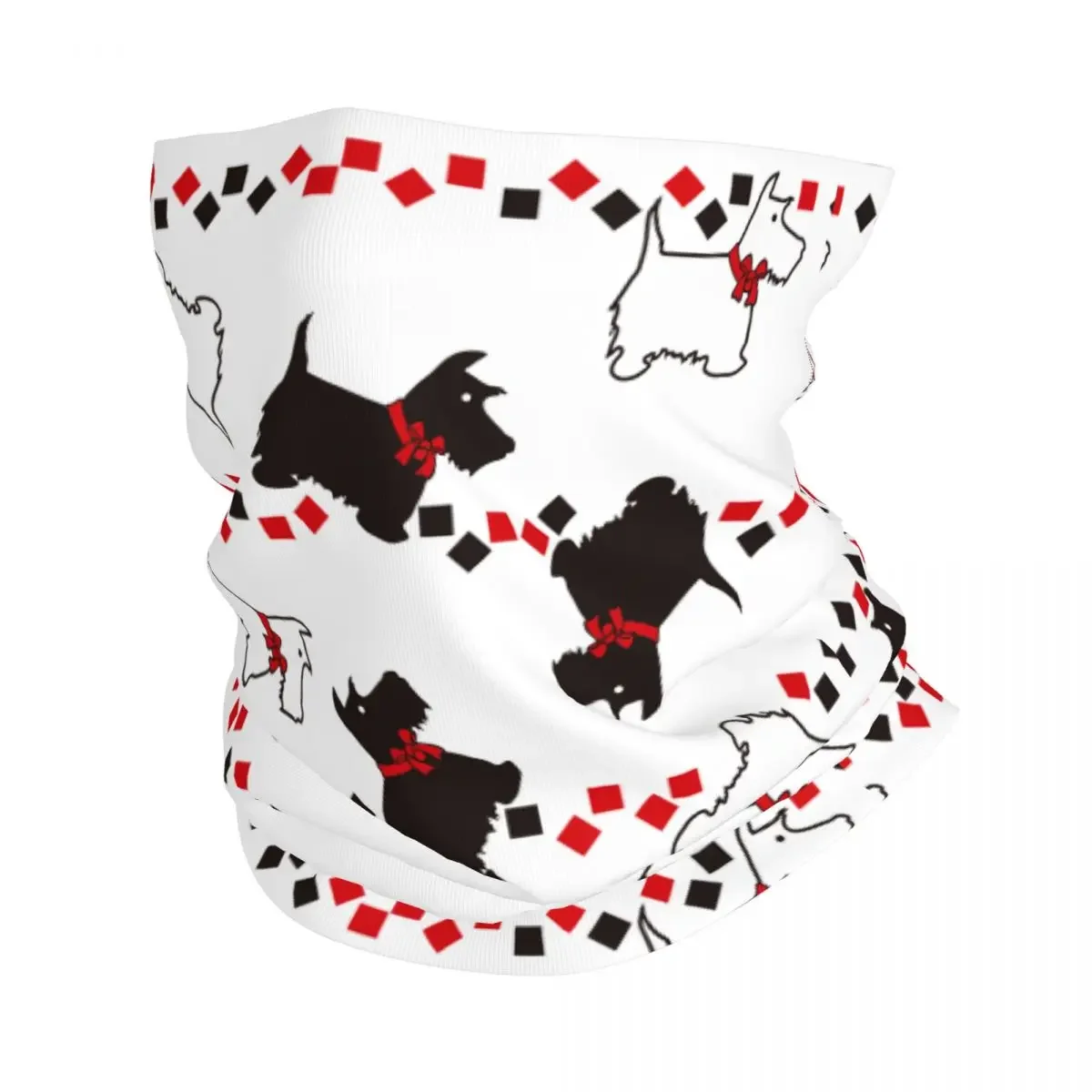 Снуд на шею подарок для любителей животных собак маска шарф теплая лица походов