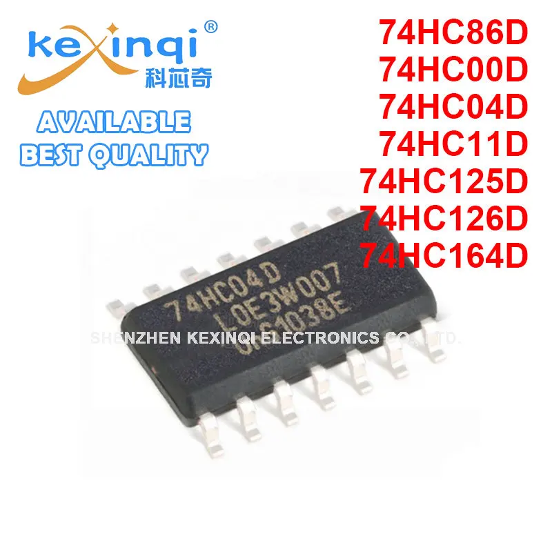 

74HC86D 74HC00D 74HC04D 74HC11D 74HC125D 74HC126D 74HC164D D/DR SOP14 SOIC-14 6-Way Inverter логика чипа компонент IC