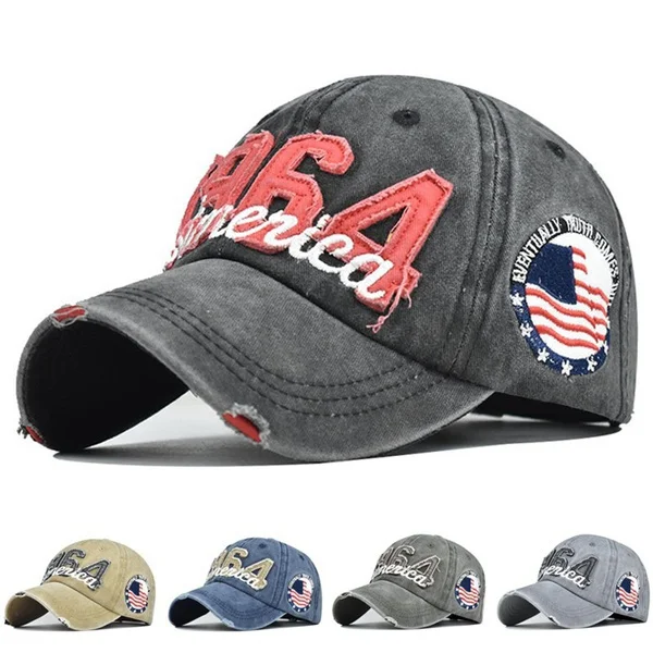 

Fashion Embroidery Unisex Baseball Cap Washed Fabric Snapbacks Hats Hip Hop Cap