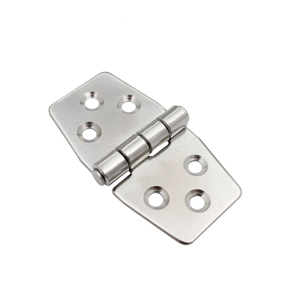 

Stainless Steel Door Cabin Stamp Strap Hinge Folding 180 ° Flat Open Loose-leaf Cabinet Marine Hardware Accessories
