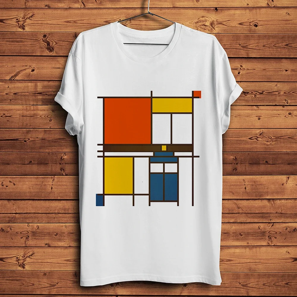 Футболка унисекс из дышащей ткани с принтом Piet Mondrian