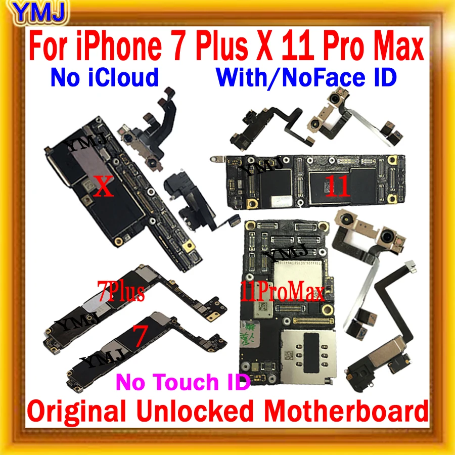 Najtaniej Aktualizacja Wsparcia I LTE 4G Dla IPhone 7 8 Plus X XR XS Max 11 Pro Max Płyta Główna Oryginał Odblokuj Brak Płyty Logicznej Icloud 100% Testowane