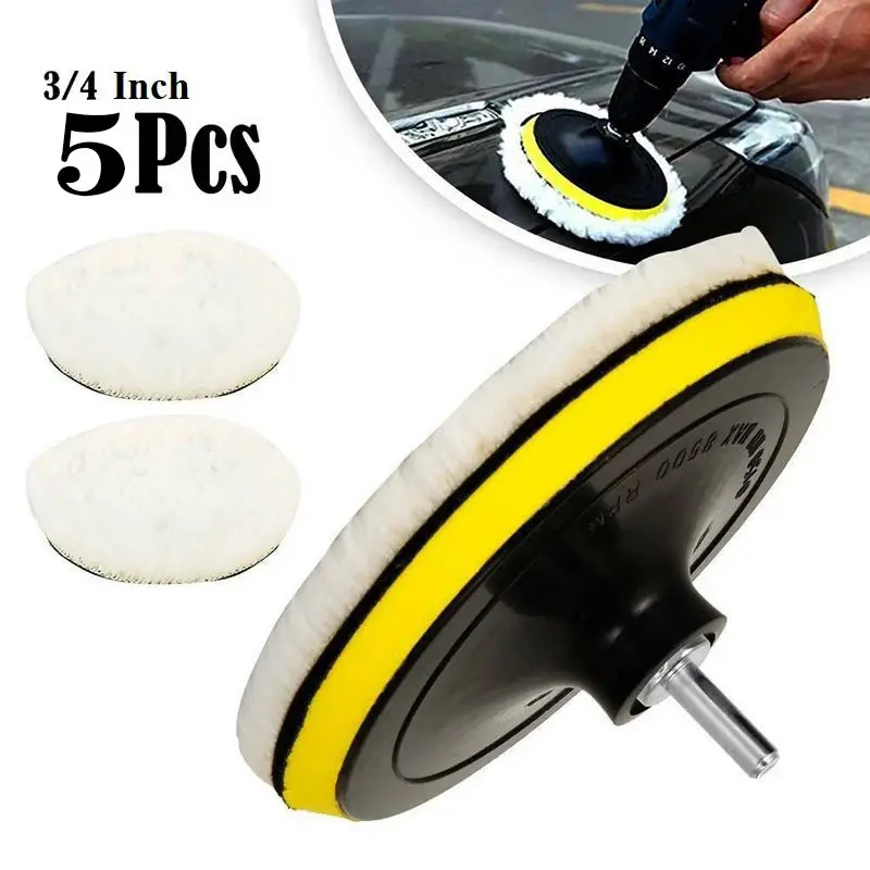 

5Pcs/Set Polishing Pad For Car Polisher 4 Inch Polishing Circle Buffing Pad Tool Kit For Car Polisher Discs Auto Cleaning Goods