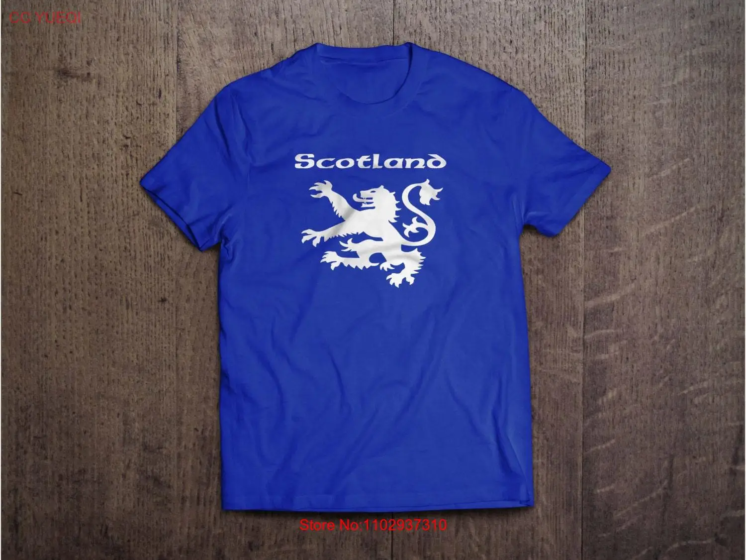 Футболка Scotland Lion короткая кофта хлопок