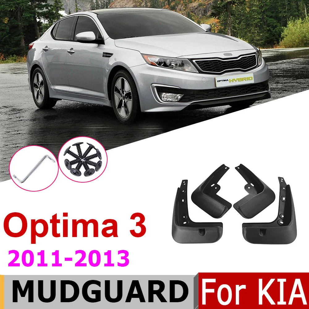 

Car Mudflap For KIA Optima 3 K5 TF SX SXL Hybrid 2013 2012 2011 Front Rear Fender Mud Guard Splash Flap Mudguards Accessories
