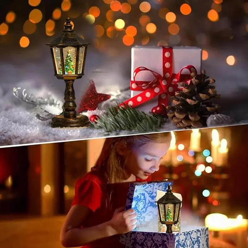 Рождественские свечи в виде снежного шара лампа Креативные украшения Санты