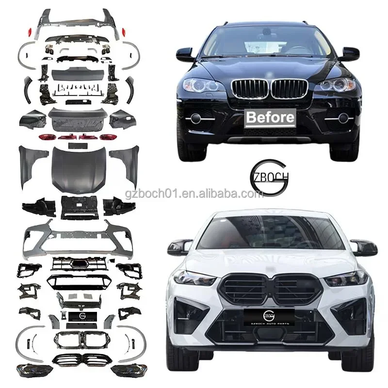 Для X6M Style старые и новые комплекты обновления автомобиля для BMW X6 серии E71 2008-2014