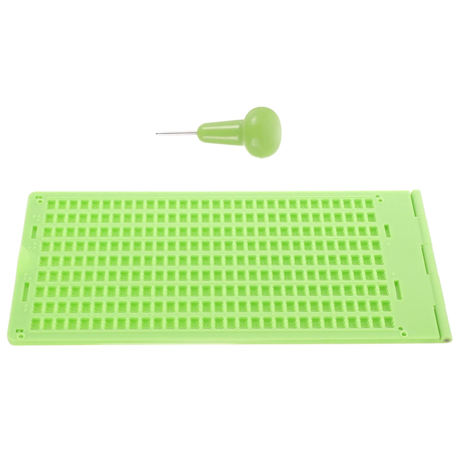 

1 Set Plastic Braille Writing Slate Braille Writing Stylus Plastic Braille Plate for Blind
