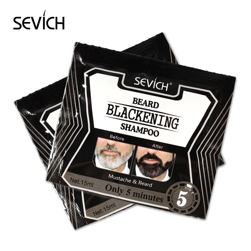

15pcs Fast Black Beard Dye Wax Dark Beard Shampoo Men Beard Moderate Dyeing Cream Natural Beard Blackening Balm Efficient