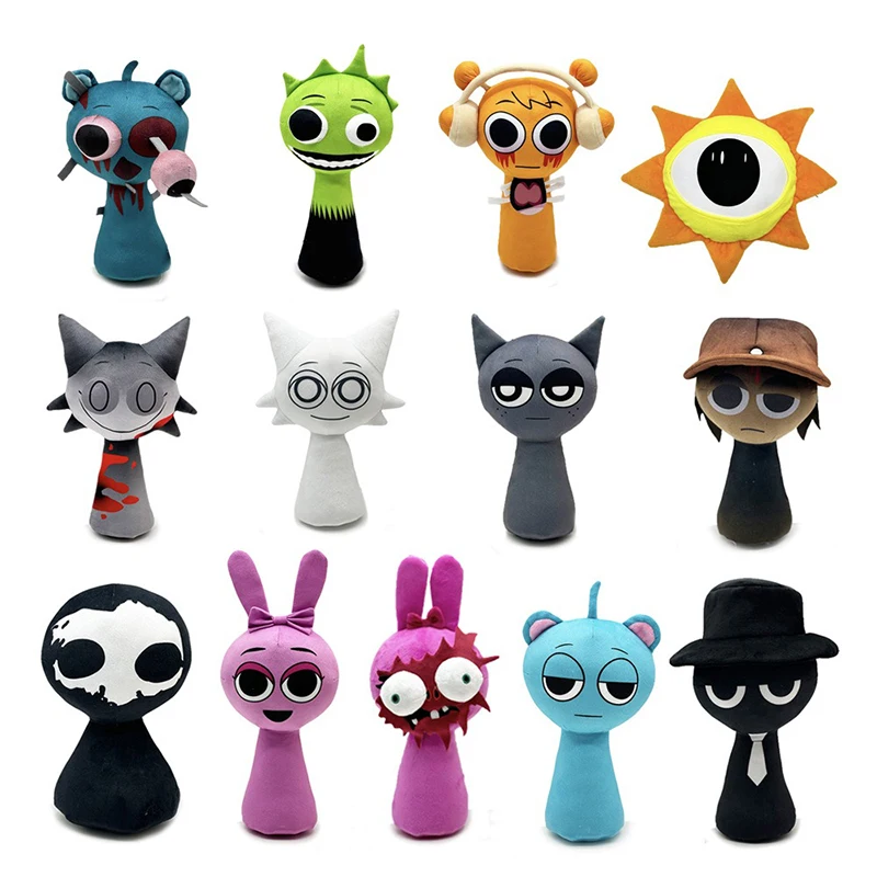 Новая плюшевая игрушка Sprunkis Incredibox Sprunki Game Peluches Doll Plushes Oren Wenda Мягкие талисманы