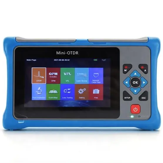 Фото Интеллектуальный мини-тестер активного волокна FTTH OTDR 850 ~ 1650 нм 100 км многомодовый тест в реальном времени Pon Otdr APC или UPC 20-4 №1