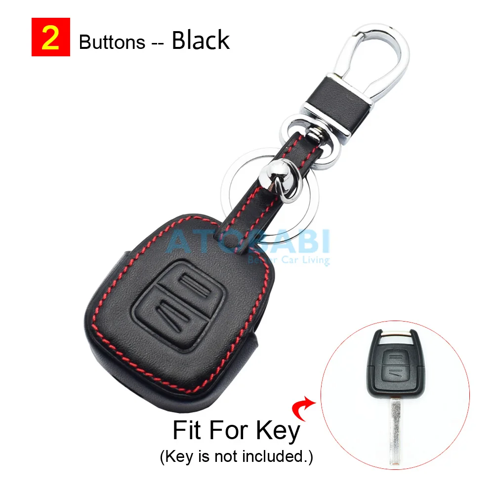 Кожаный чехол для автомобильного ключа ATOBABI, чехол для Брелока Для Opel Astra G Zafira A нonhera Omega B 2002 2003, защитный чехол для пульта дистанционного управления