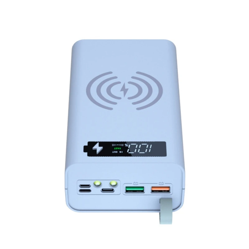 

12Slot 18650 Battery Holder Charging Box Commonly Used PD QI Power Bank DIY Case Lithium Battery Holder E8BE
