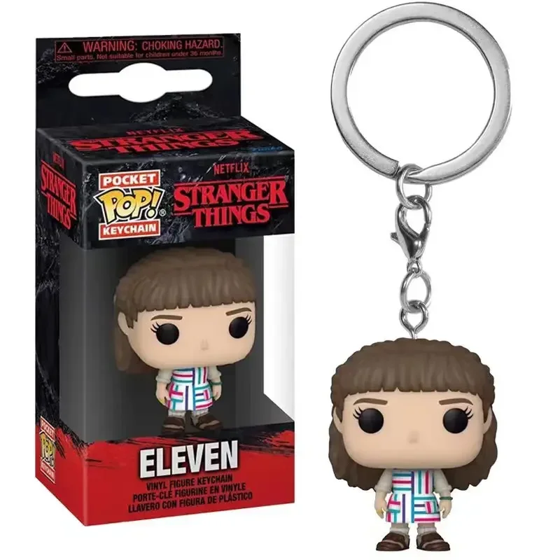 Фото Брелок Funko Pop Pocket Pop Stranger Eleven Robin Barb Steve Dustin, брелок для ключей, модель игрушки для взрослых и детей, подарочные игрушки №4