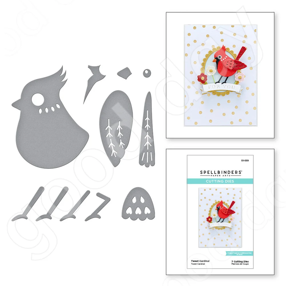 

2022 New Arrival hot sale cute bird Metal Cutting Dies Scrapbook Diary Decoration Embossing Template Diy Greeting card Handmade