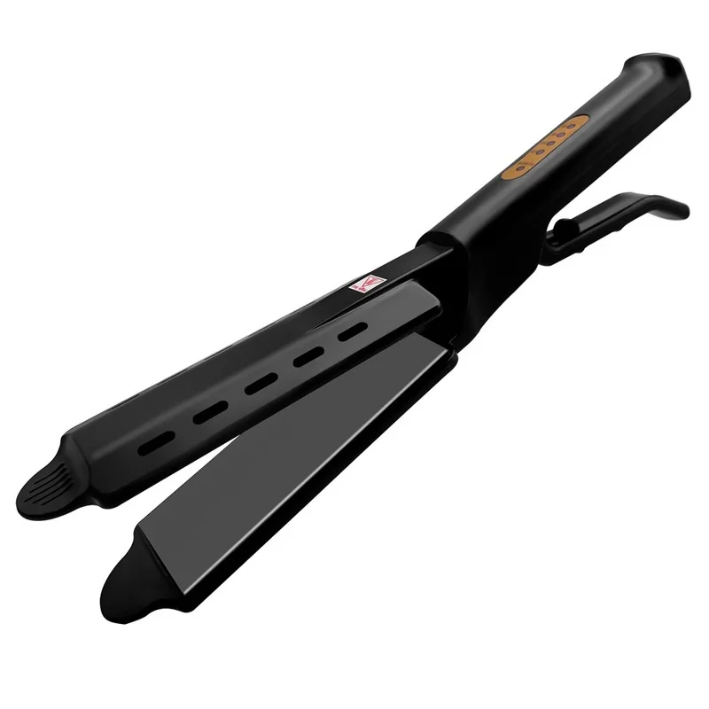 

Professional Four-Gear Electric Hair Straightener Ceramic Tourmaline Flat Iron Straightener Electric Plywood Salon Hair Portable