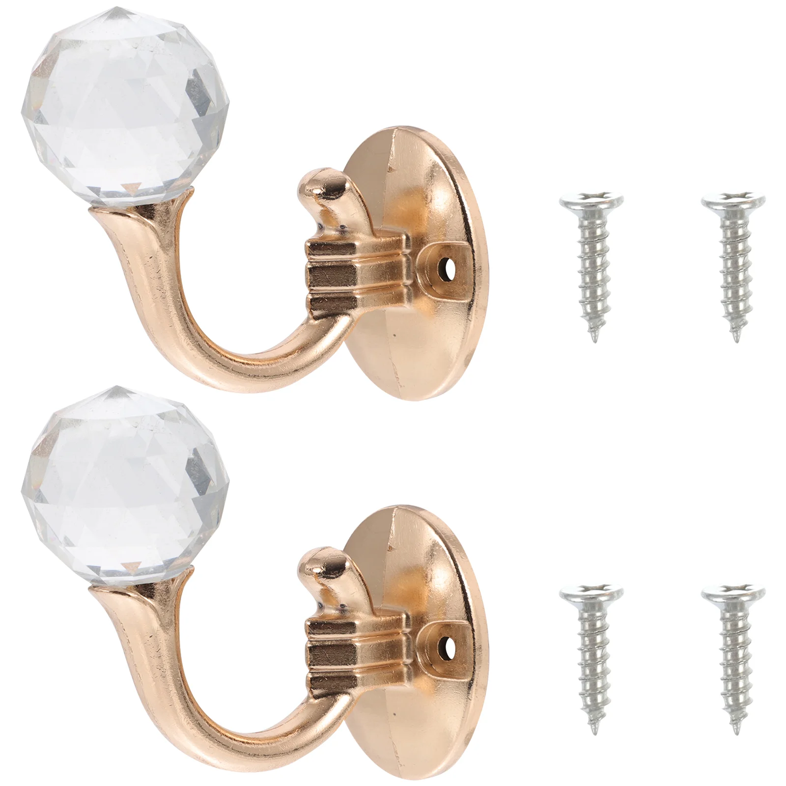 

2 Pcs Curtain Tieback Hooks Home Décor Window Drapery Holder Hat Hangers Curtain Hook Curtain Frame Wall Hook Coat Hanger