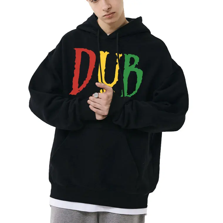 

DUB Reggae Jamaica Rasta Roots Graphic Hoodie Tops Men's Novelty Fleece Cotton Hoodies Men Women Hip Hop Oversized Sweatshirt