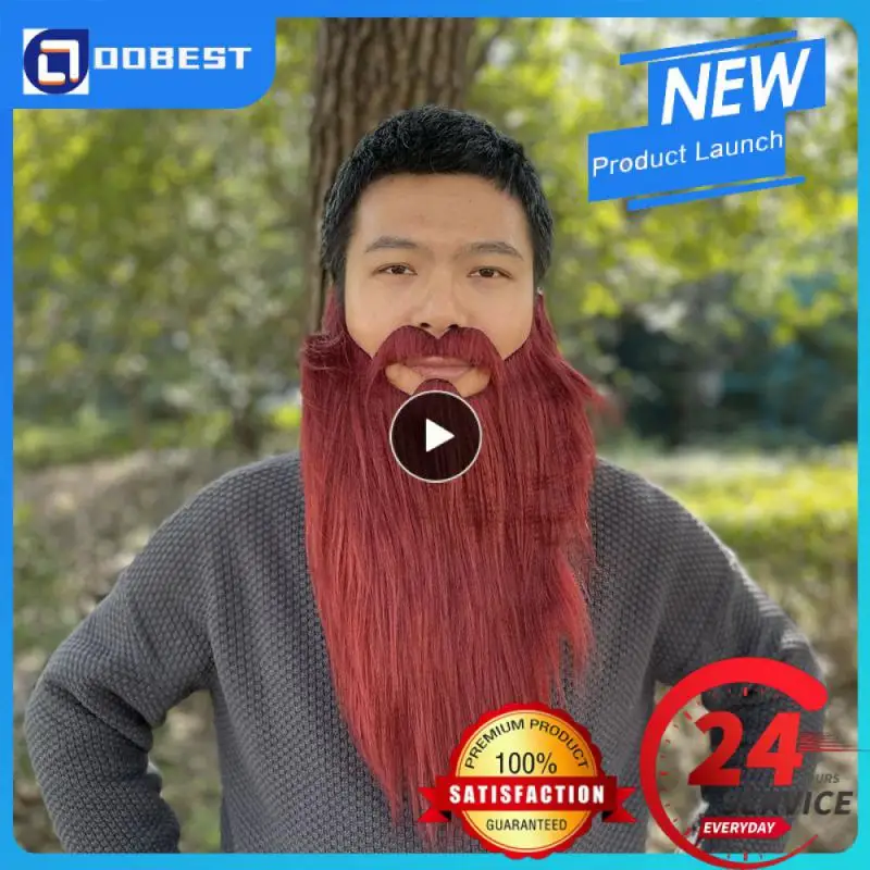 Нарядное платье искусственная борода длинные пушистые бороды косплей-костюм