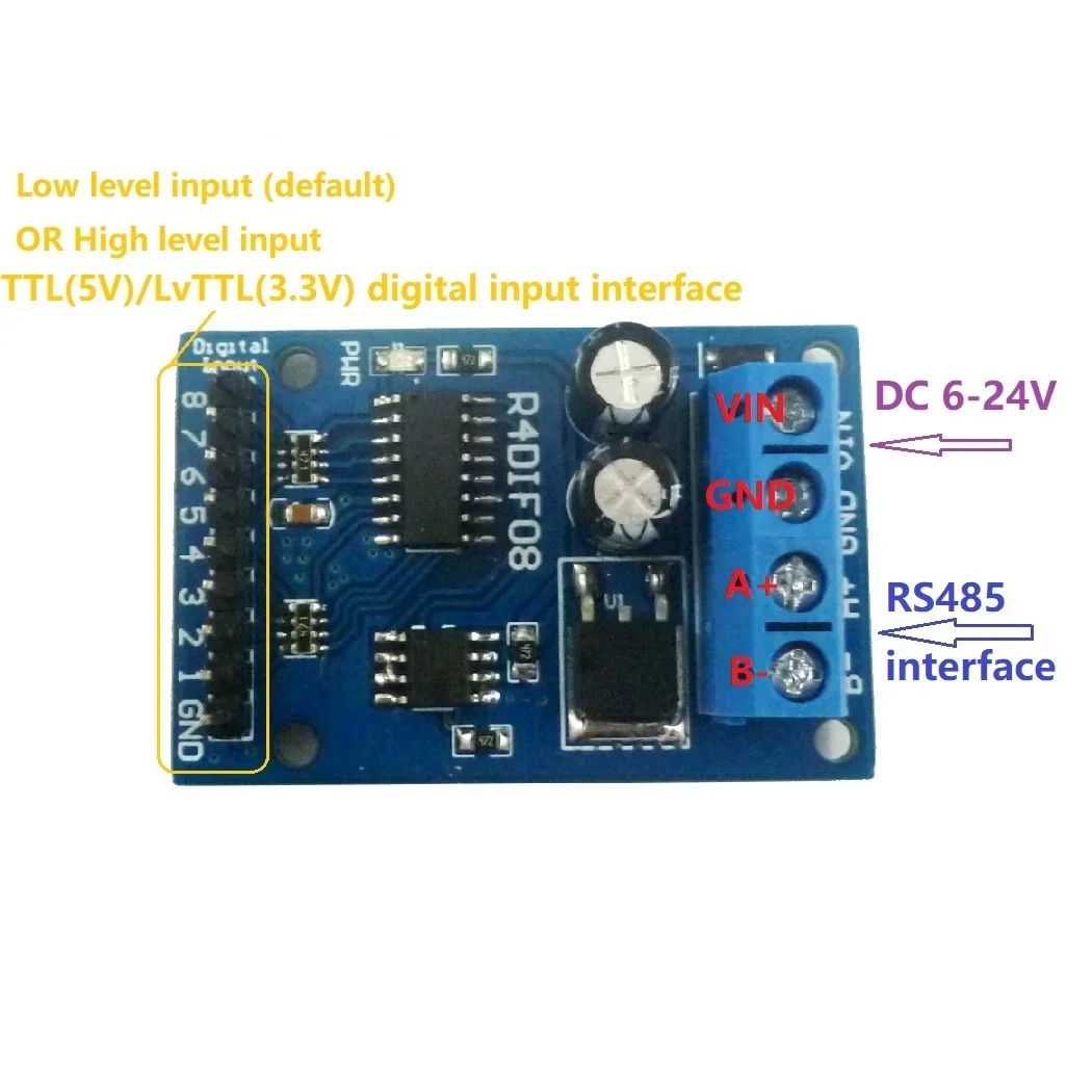 Цифровой переключатель dyr408 8 бит TTL LvTTL CMOS вход ввода-вывода UART RS485 для PLC широкое