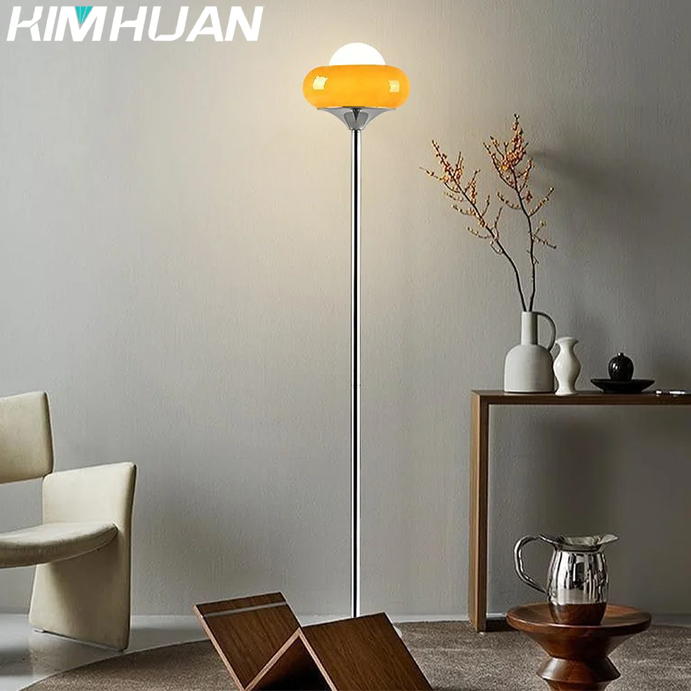 Стиль Баухаус винтажное яйцо художественный стеклянный торшер светодиодная