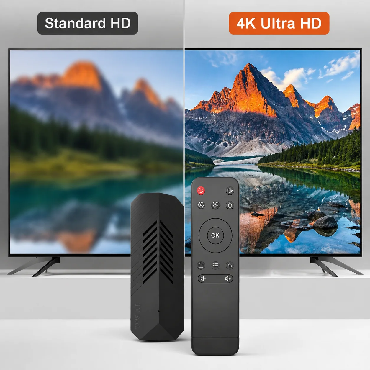 Фото T3MINI Android TV Stick 4K HDR H313 Quad Core 1GB 8GB 2.4G WiFi HDMI Dongle Глобальный стриминговый плеер Портативное устройство для домашнего кинотеатра №2