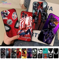 marvel venom spiderman phone case for iphone 11 12 pro xs max 8 7 6 6s plus x 5s se 2020 xr cover