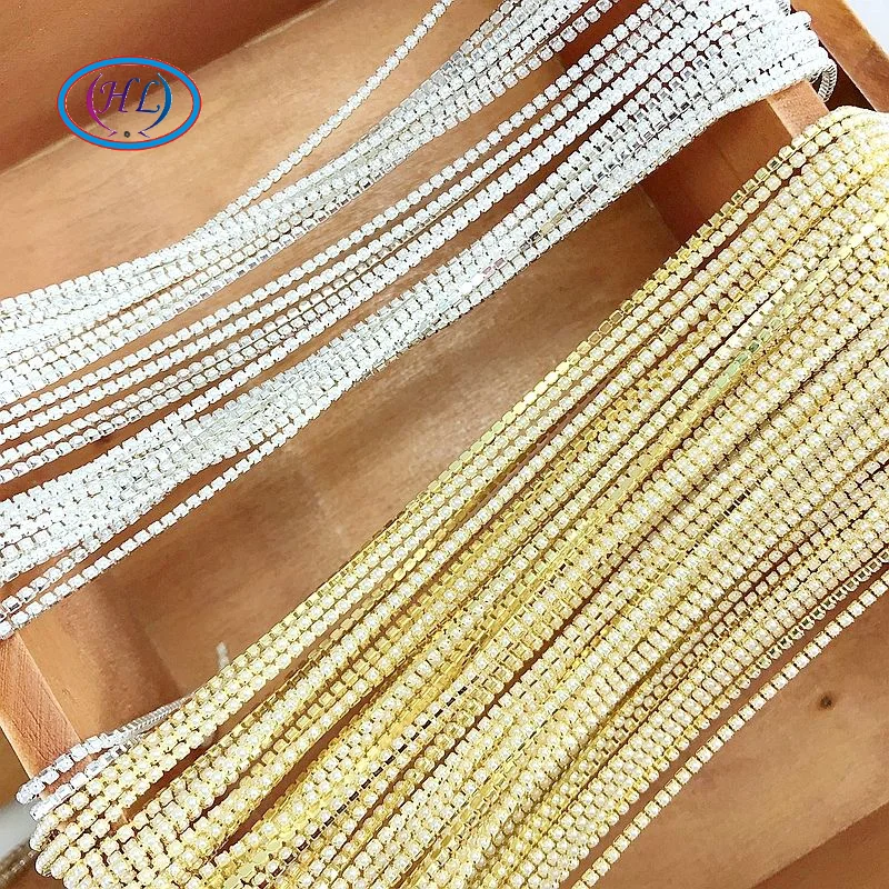 

1.5mm/2mm 2 Meters Golden/Silver Bottom Pearl Claw Chain Handmade DIY Wedding Dress Jewelry Accessories