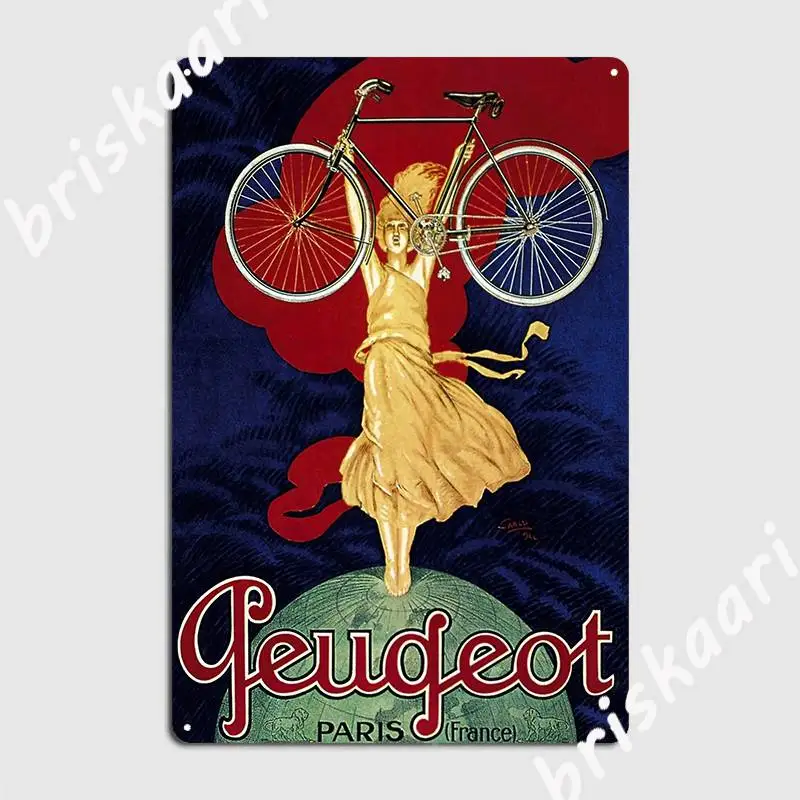 Винтажный рекламный постер для велосипеда металлический плакат кинотеатра