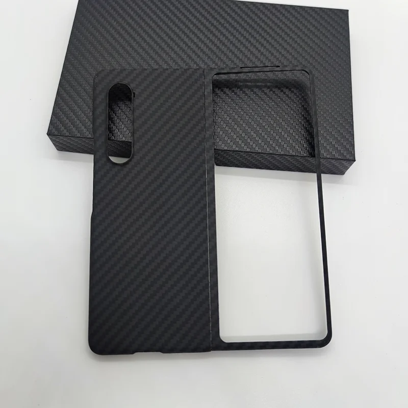 

Hot Sale Aramid Fiber Cover For Samsung Galaxy Z Fold 4 3 2 Fold2 Fold3 Ultra Thin Real Carbon Fiber For Z Fold4 Phone Case